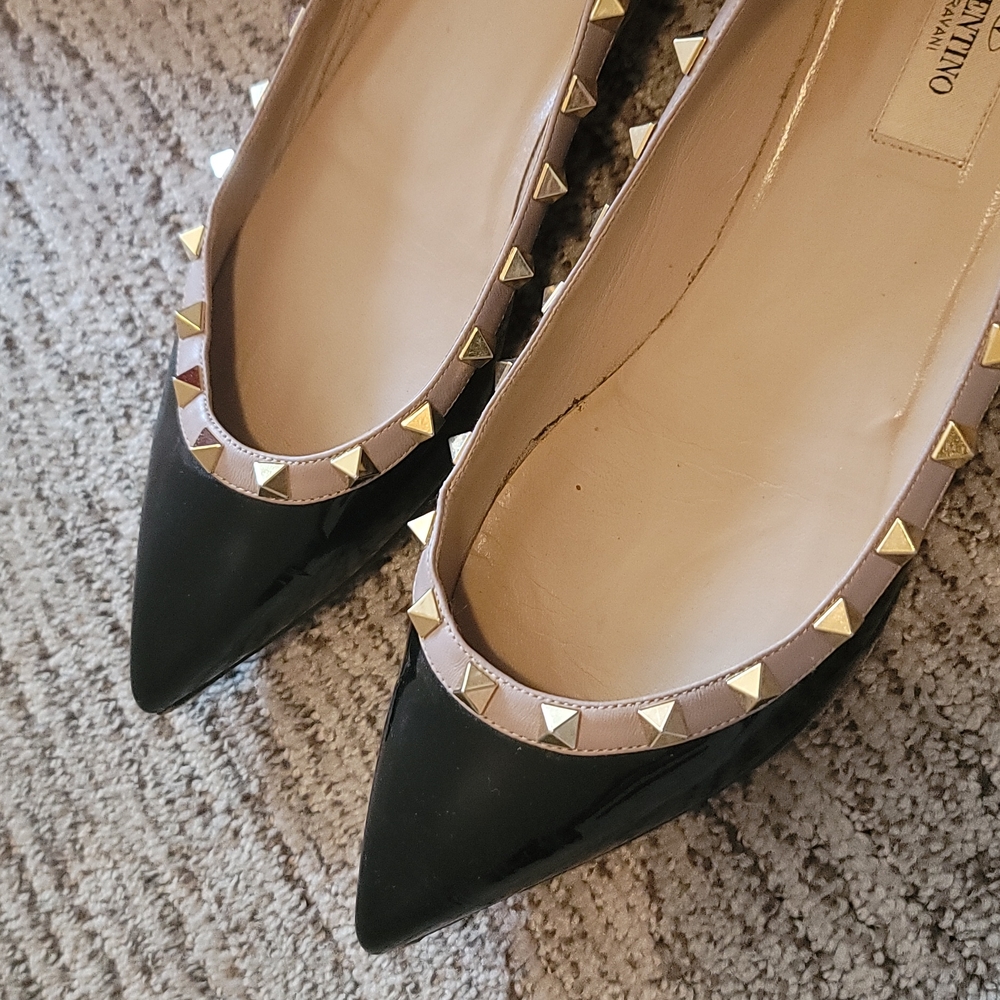 Rockstud ballet flat